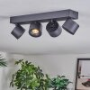 Narel Lampa sufitowa, Spot sufitowy LED Czarny, 4-punktowe