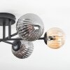 Chehalis lampa sufitowa, kula świetlna 55 cm bursztynowy, przydymiony, 6-punktowe