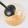 Chehalis lampa sufitowa, kula świetlna 60 cm bursztynowy, 6-punktowe