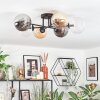 Chehalis Lampa sufitowa, Kula świetlna 62 cm W kolorze bursztynu, Przezroczysty, Przydymiony, 6-punktowe