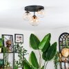 Chehalis lampa sufitowa, kula świetlna 30 cm bursztynowy, przezroczysty, 3-punktowe