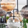 Chehalis lampa sufitowa, kula świetlna bursztynowy, przezroczysty, przydymiony, 5-punktowe