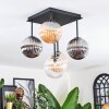 Chehalis Lampa sufitowa, Kula świetlna W kolorze bursztynu, Przezroczysty, Przydymiony, 5-punktowe