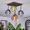 Chehalis Lampa sufitowa, Kula świetlna Niebeieski, Zielony, Przezroczysty, W kolorze miedzi, 5-punktowe