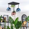Chehalis Lampa sufitowa, Kula świetlna Niebeieski, Zielony, Przezroczysty, W kolorze miedzi, 5-punktowe
