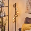 Koyoto kula świetlna, lampa stojąca 32 cm bursztynowy, przezroczysty, przydymiony, 6-punktowe