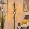 Koyoto kula świetlna, lampa stojąca 32 cm bursztynowy, przezroczysty, przydymiony, 6-punktowe