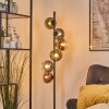 Koyoto kula świetlna, lampa stojąca 32 cm niebeieski, zielony, przezroczysty, miedziany, 6-punktowe
