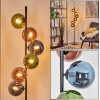 Gastor kula świetlna, lampa stojąca 34 cm niebeieski, zielony, miedziany, 6-punktowe