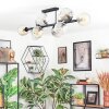 Ripoll Lampa sufitowa, Kula świetlna W kolorze bursztynu, Przezroczysty, Przydymiony, 10-punktowe