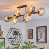 Ripoll Lampa sufitowa, Kula świetlna W kolorze bursztynu, Przezroczysty, Przydymiony, 10-punktowe
