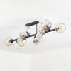 Ripoll Lampa sufitowa, Kula świetlna W kolorze bursztynu, Przezroczysty, Przydymiony, 10-punktowe