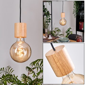 Sydan Lampa wisząca, Lampa wisząca Ecru, Czarny, 1-punktowy
