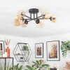 Chehalis lampa sufitowa, kula świetlna 62 cm bursztynowy, przezroczysty, 6-punktowe
