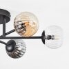 Chehalis lampa sufitowa, kula świetlna 51 cm bursztynowy, przezroczysty, przydymiony, 6-punktowe