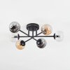 Chehalis lampa sufitowa, kula świetlna 51 cm bursztynowy, przezroczysty, przydymiony, 6-punktowe