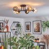 Chehalis Lampa sufitowa, Kula świetlna 51 cm W kolorze bursztynu, Przezroczysty, Przydymiony, 6-punktowe