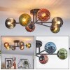 Chehalis lampa sufitowa, kula świetlna 51 cm niebeieski, zielony, miedziany, 6-punktowe