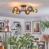 Chehalis Lampa sufitowa, Kula świetlna 55 cm Niebeieski, Zielony, W kolorze miedzi, 6-punktowe