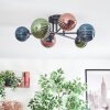 Chehalis Lampa sufitowa, Kula świetlna 55 cm Niebeieski, Zielony, W kolorze miedzi, 6-punktowe