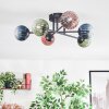Chehalis Lampa sufitowa, Kula świetlna 51 cm Niebeieski, Zielony, Przezroczysty, W kolorze miedzi, 6-punktowe