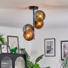 Koyoto lampa sufitowa, kula świetlna 31 cm niebeieski, złoty, miedziany, 4-punktowe