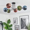 Koyoto lampa sufitowa, kula świetlna 78 cm niebeieski, zielony, miedziany, 6-punktowe