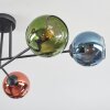 Koyoto lampa sufitowa, kula świetlna 78 cm niebeieski, zielony, miedziany, 6-punktowe