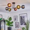 Koyoto lampa sufitowa, kula świetlna 78 cm niebeieski, zielony, miedziany, 6-punktowe