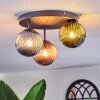 Chehalis Lampa sufitowa, Kula świetlna 30 cm Niebeieski, Zielony, W kolorze miedzi, 3-punktowe