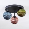 Chehalis Lampa sufitowa, Kula świetlna 30 cm Niebeieski, Zielony, W kolorze miedzi, 3-punktowe