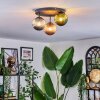 Chehalis Lampa sufitowa, Kula świetlna 30 cm Niebeieski, Zielony, W kolorze miedzi, 3-punktowe