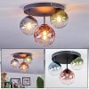 Chehalis lampa sufitowa, kula świetlna 30.5 cm niebeieski, zielony, przezroczysty, miedziany, 3-punktowe