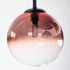 Chehalis lampa sufitowa, kula świetlna 30.5 cm niebeieski, zielony, przezroczysty, miedziany, 3-punktowe