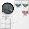 Chehalis lampa sufitowa, kula świetlna 30.5 cm niebeieski, zielony, przezroczysty, miedziany, 3-punktowe