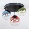 Chehalis lampa sufitowa, kula świetlna 30.5 cm niebeieski, zielony, przezroczysty, miedziany, 3-punktowe
