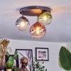 Chehalis lampa sufitowa, kula świetlna 30.5 cm niebeieski, zielony, przezroczysty, miedziany, 3-punktowe