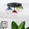 Chehalis Lampa sufitowa, Kula świetlna 30.5 cm Niebeieski, Zielony, Przezroczysty, W kolorze miedzi, 3-punktowe