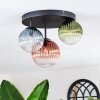 Chehalis Lampa sufitowa, Kula świetlna 30.5 cm Niebeieski, Zielony, Przezroczysty, W kolorze miedzi, 3-punktowe