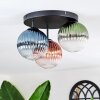 Chehalis lampa sufitowa, kula świetlna 33.5 cm niebeieski, zielony, przezroczysty, miedziany, 3-punktowe