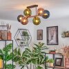 Gastor lampa sufitowa, kula świetlna niebeieski, zielony, miedziany, 6-punktowe