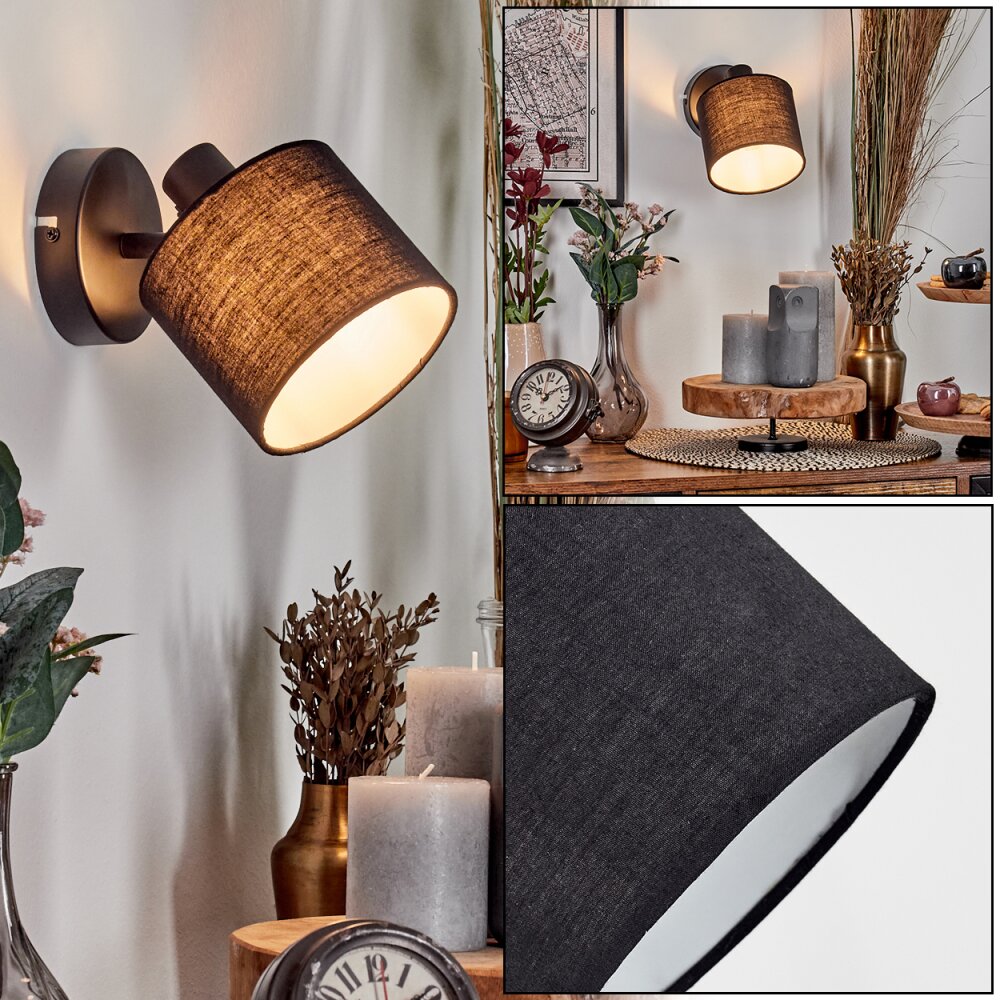 Bassagoda Lampa ścienna, Spot ścienny Czarny, 1-punktowy main product photo