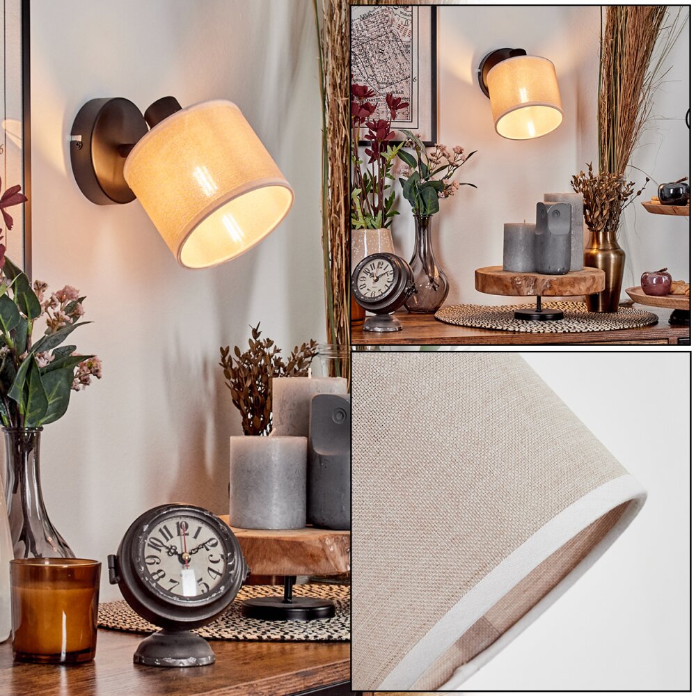 Bassagoda Lampa ścienna, Spot ścienny Czarny, 1-punktowy main product photo