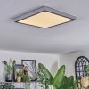 Finsrud Lampa sufitowa, Panel LED Srebrny, 1-punktowy