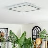 Finsrud Lampa sufitowa, Panel LED Srebrny, 1-punktowy