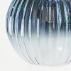 Chehalis lampa sufitowa, kula świetlna 60 cm niebeieski, zielony, przezroczysty, miedziany, 6-punktowe