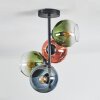 Koyoto lampa sufitowa, kula świetlna 31 cm niebeieski, złoty, przezroczysty, miedziany, 4-punktowe