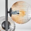 Koyoto lampa sufitowa, kula świetlna 31 cm bursztynowy, przezroczysty, przydymiony, 4-punktowe