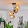Koyoto lampa sufitowa, kula świetlna 31 cm bursztynowy, przezroczysty, przydymiony, 4-punktowe