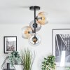 Koyoto lampa sufitowa, kula świetlna 31 cm bursztynowy, przezroczysty, przydymiony, 4-punktowe